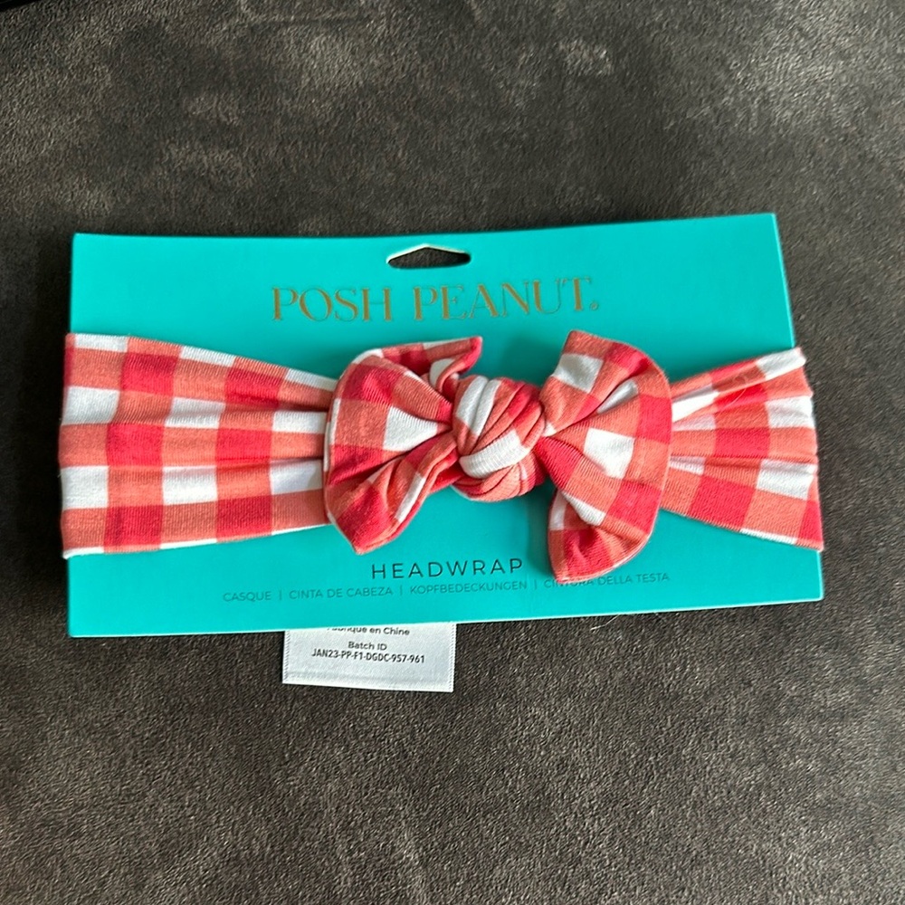 NWT Posh Peanut Headwrap Infant 0-3 Months in Polly